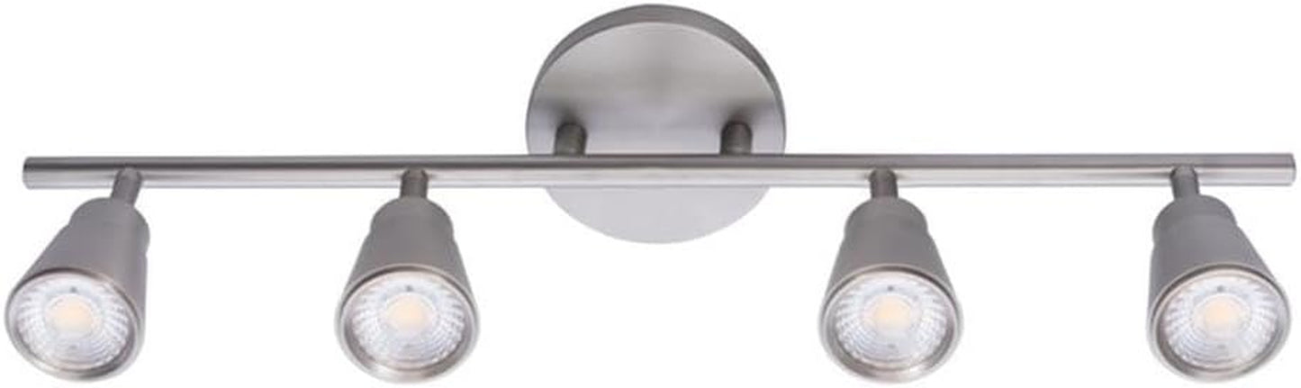 WAC Lighting, Solo 4 Light LED Energy Star Fixed Rail 3000K in Brushed Nickel