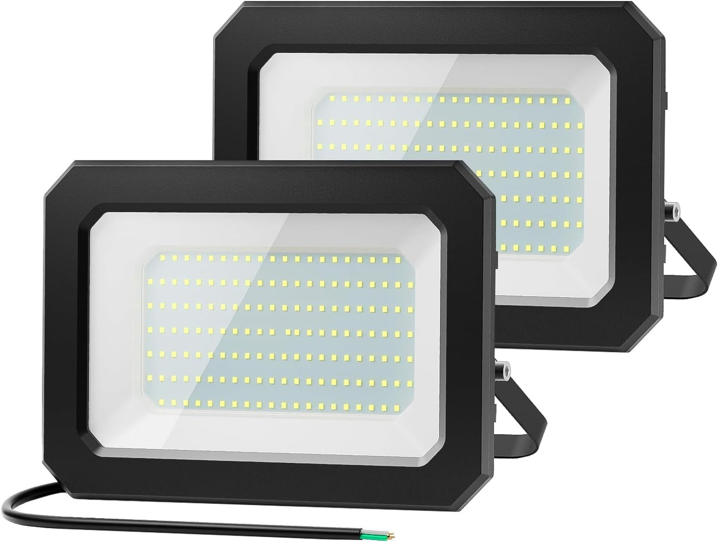 Ustellar 3 Pack 80W LED Flood Lights Outdoor Bright 800W Equiv. 24000LM Security Light outside Lamp IP66 Waterproof 5000K Daylight White Spot Light Exterior Floodlight Lighting for Yard Backyard House