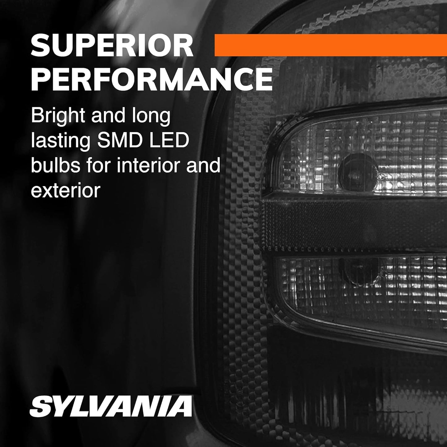 SYLVANIA - 168 T10 W5W LED White Mini Bulb - Bright LED Bulb, Ideal for Interior Lighting - Map, Dome, Cargo and License Plate (Contains 2 Bulbs)