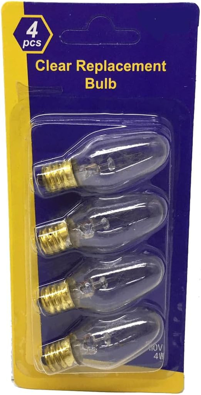 Night Light Clear Light Bulb (10 Lumens, 5 Watts, 120 Volts) - Pack of 4