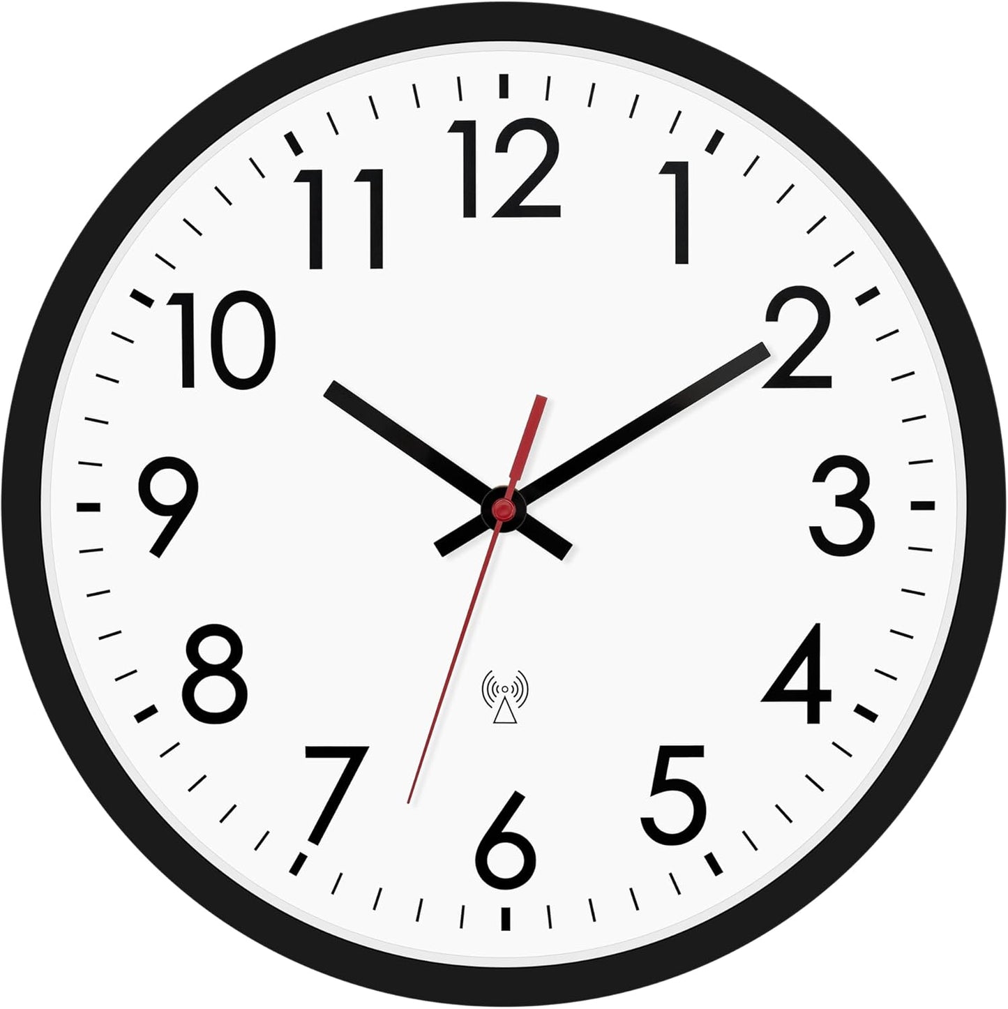 Lumuasky Wall Clock, Silent Non-Ticking 12 Inch Quartz Battery Operated round Analog Wall Clock for Classroom,School, Office, Living Room, Bedroom,Kitchen