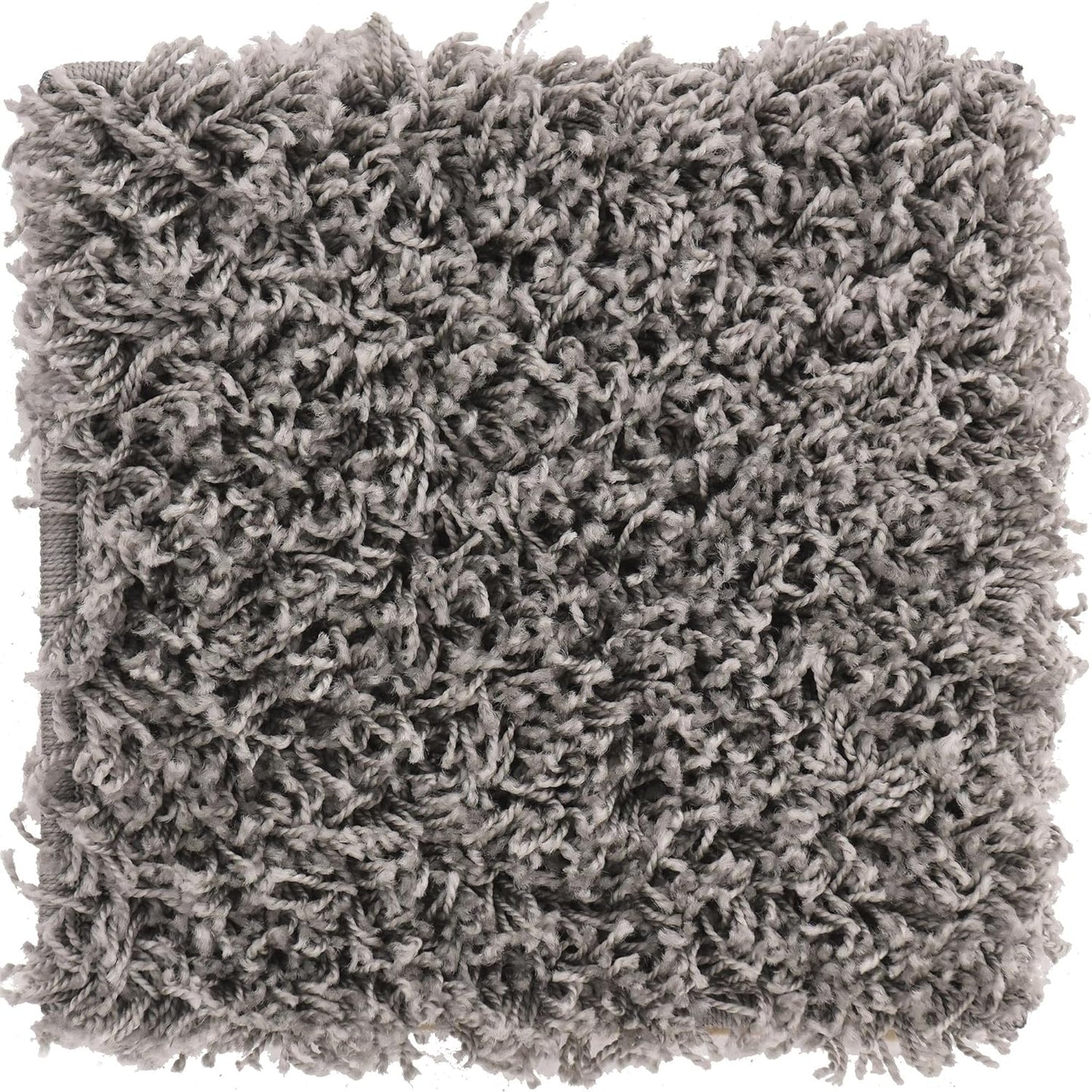 Unique Loom Solid Shag Collection Area Rug (8' X 11' Rectangle Cloud Gray)