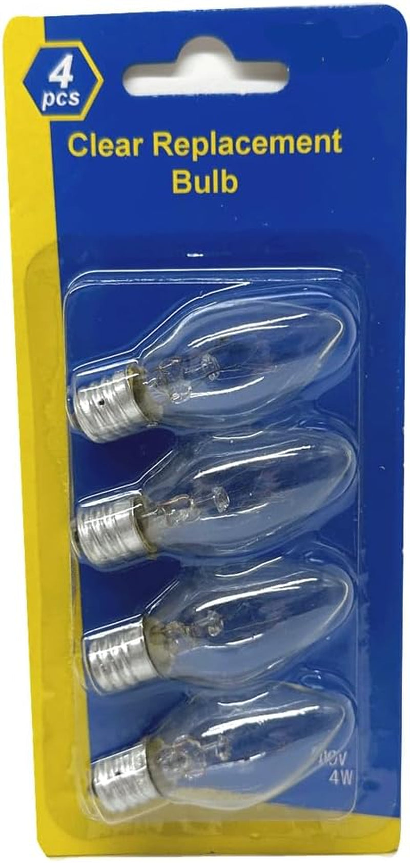 Night Light Clear Light Bulb (10 Lumens, 5 Watts, 120 Volts) - Pack of 4
