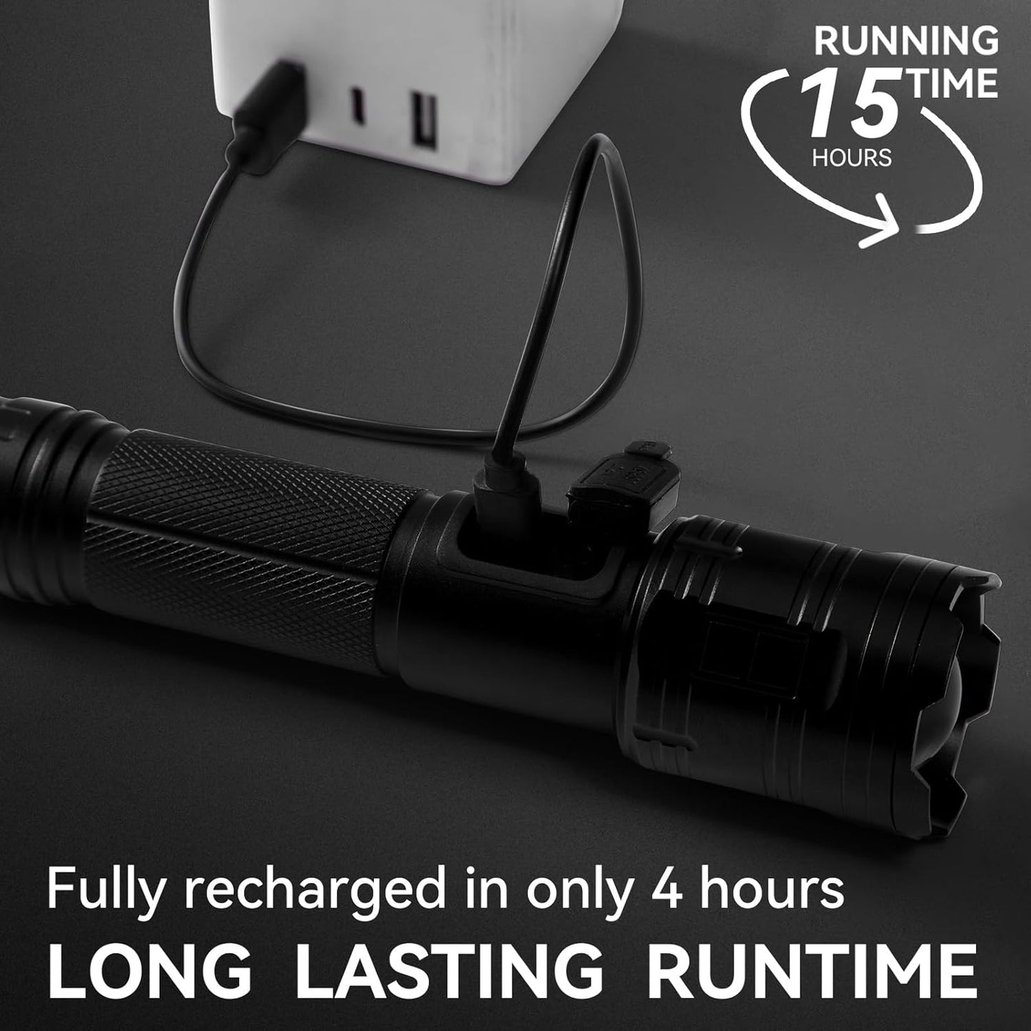 Rechargeable Flashlights 990,000 High Lumen, 2 Pack Super Bright LED Flashlight with 5 Modes, High Powered Flash Light for Home, Camping, Outdoor