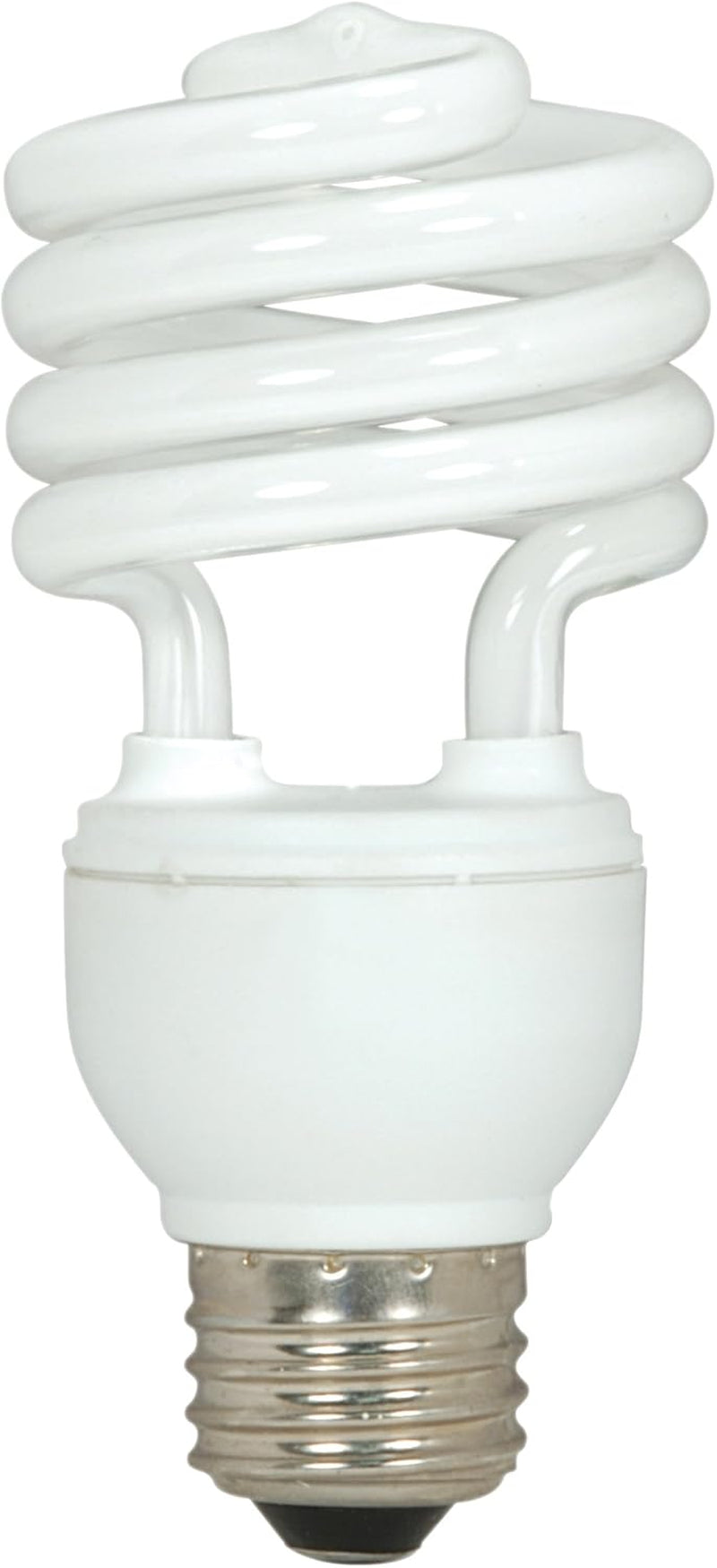 Satco S6271 18W T2 Ultra Mini Spiral Compact Fluorescent (CFL) Light Bulb, 18T2, White, 3 Count