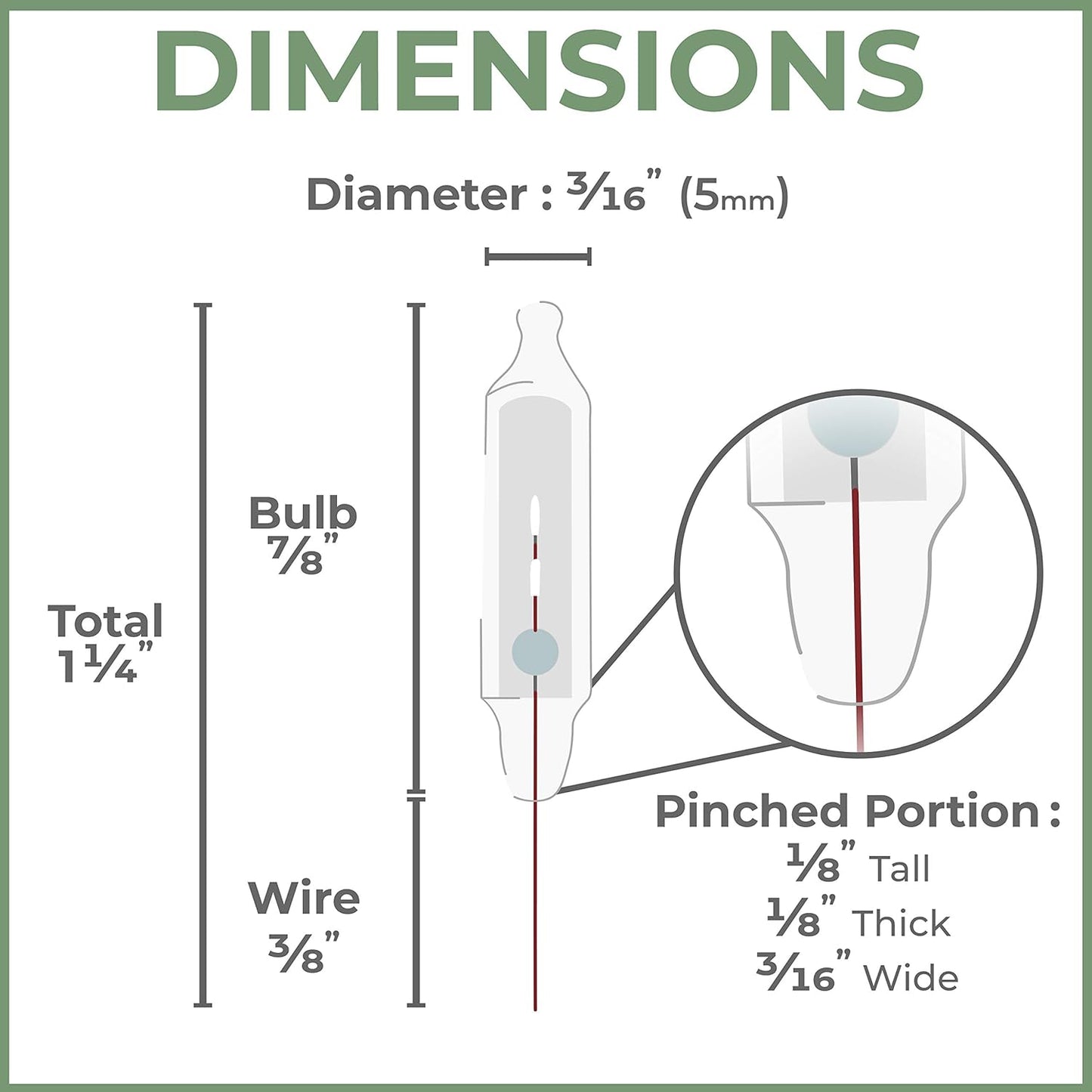 612 Vermont 2.5V Clear Mini Christmas Replacement Bulbs for Christmas Trees and Incandescent String Lights, Pinched Base, 100 Count (0.42 Watt, 170 Ma)