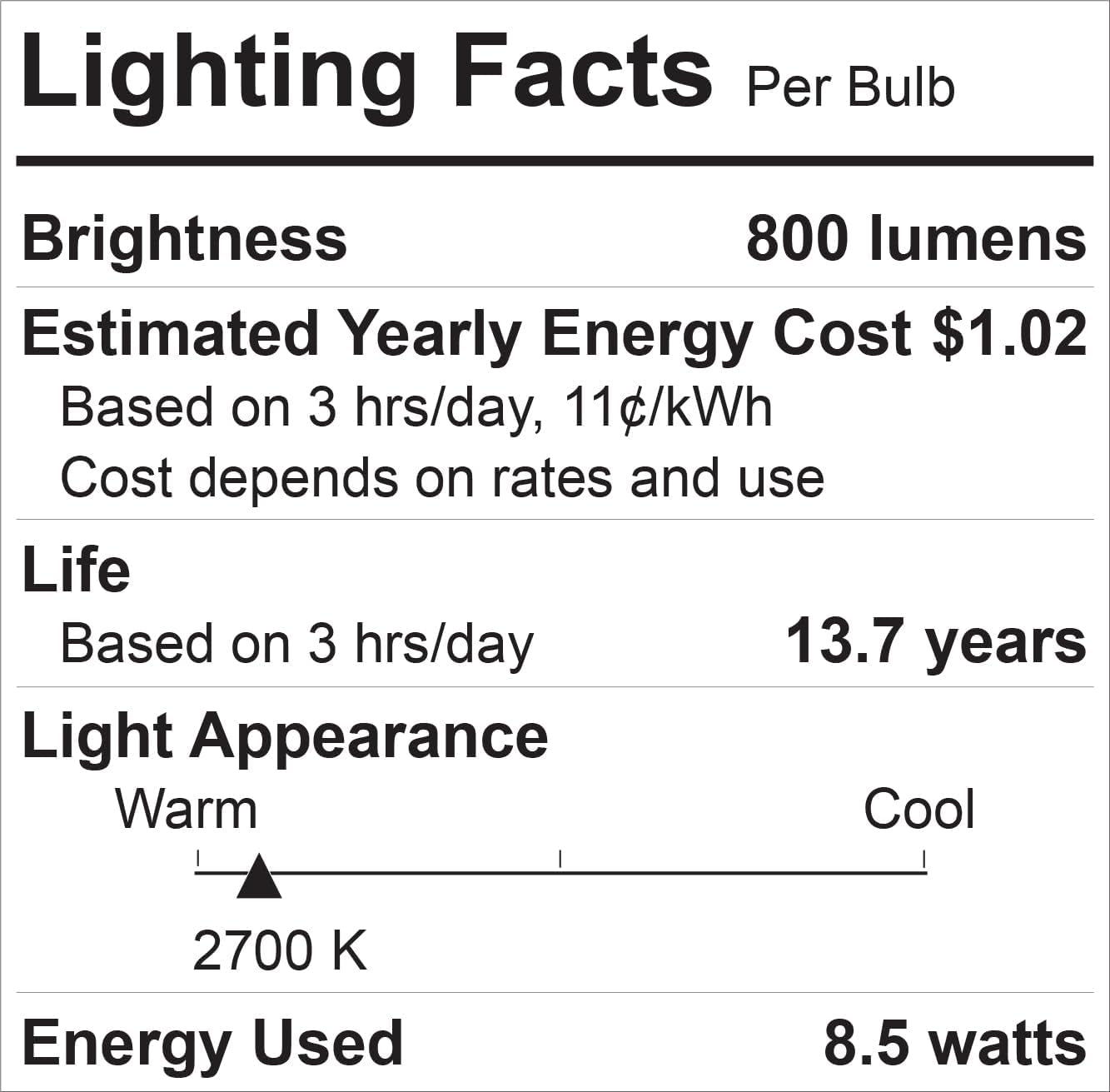 GE Relax 8-Pack 60 W Equivalent Dimmable Soft White A19 LED Light Fixture Light Bulbs