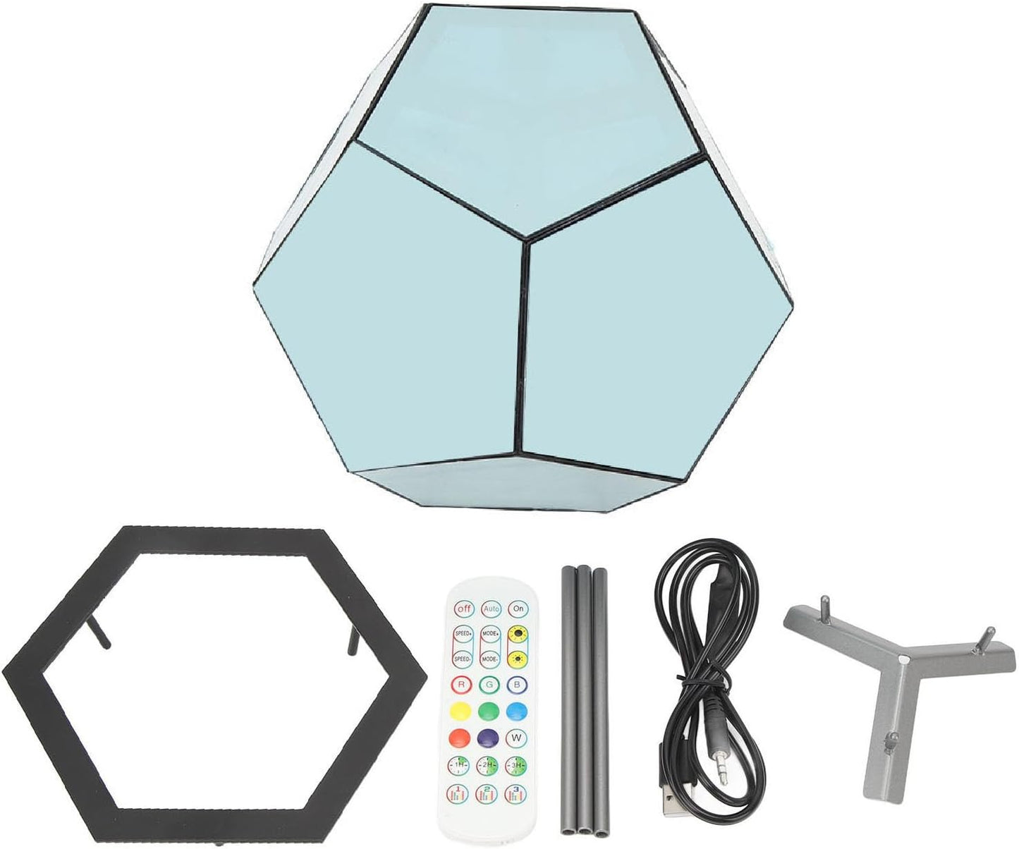 Acogedor Dodecahedron Light, USB 3D Cube Light, LED Desk Table Lamp Light Gaming Light, Ambient Night for Home Decoration