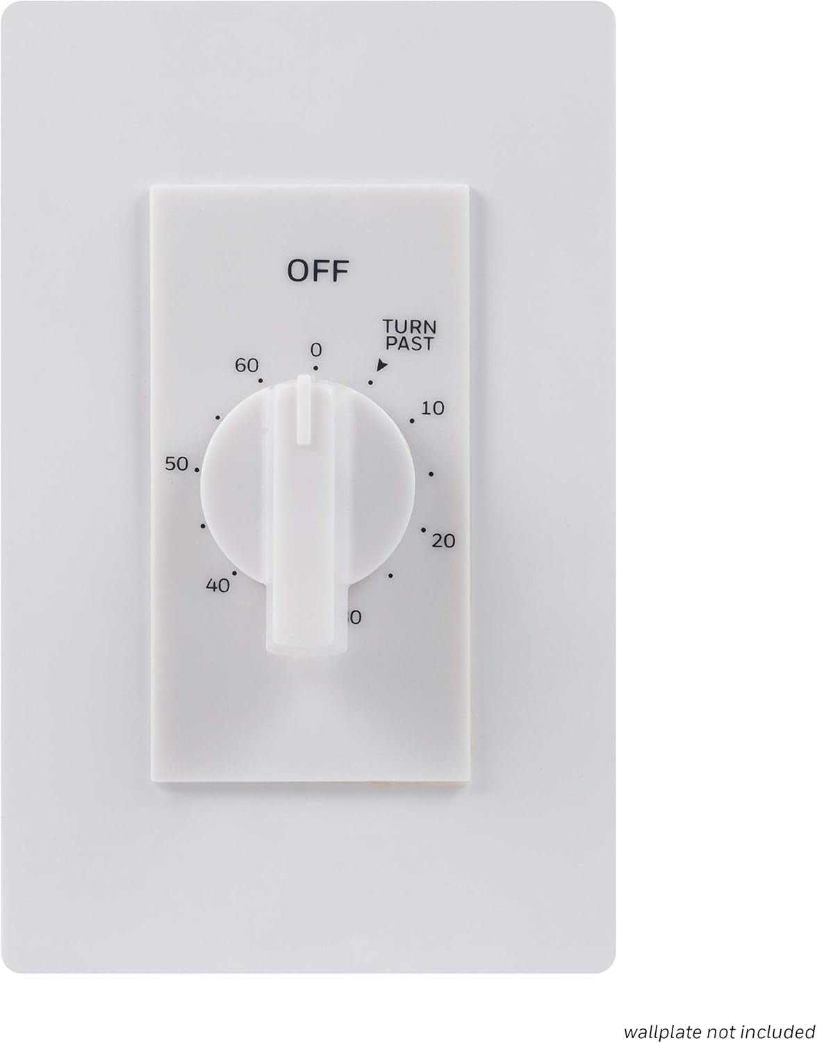 Ultrapro 24-Hour Indoor Mechanical In-Wall Timer, 30 Minute Interval, Neutral Wire Required, Dial Timer Light Switch for Lights, Bathroom Fan, Exhaust Fan, Single Pole Wall Timer Switch, White, 41092