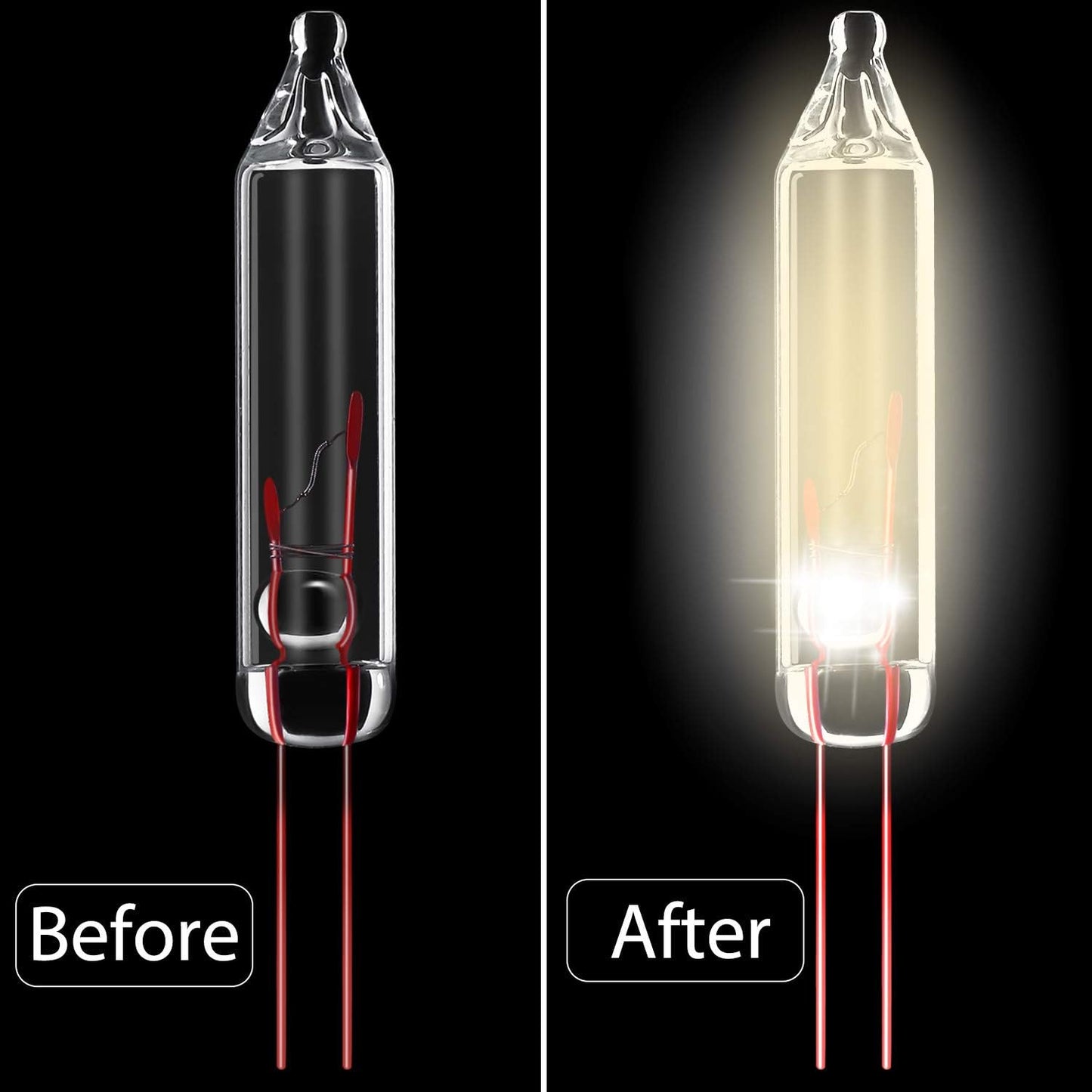 Mudder 200 Count 2.5V Christmas 50/100/150/200 Count Mini Incandescent Wire String Lights Replacement Bulbs Indoor/Outdoor Christmas Lights Decorations for Home Xmas Tree (Warm White)