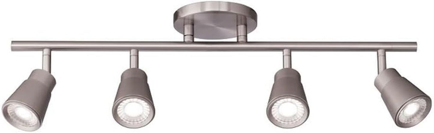 WAC Lighting, Solo 4 Light LED Energy Star Fixed Rail 3000K in Brushed Nickel