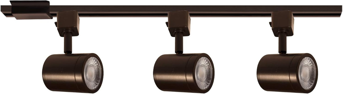 WAC Lighting, Charge LED 10W Energy Star 3 Light Track Kit with Floating Canopy Feed and 4Ft Track with End Caps 3000K in Brushed Nickel