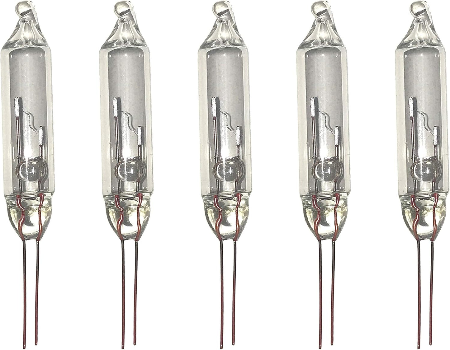 612 Vermont 2.5V Clear Mini Christmas Replacement Bulbs for Christmas Trees and Incandescent String Lights, Pinched Base, 100 Count (0.42 Watt, 170 Ma)