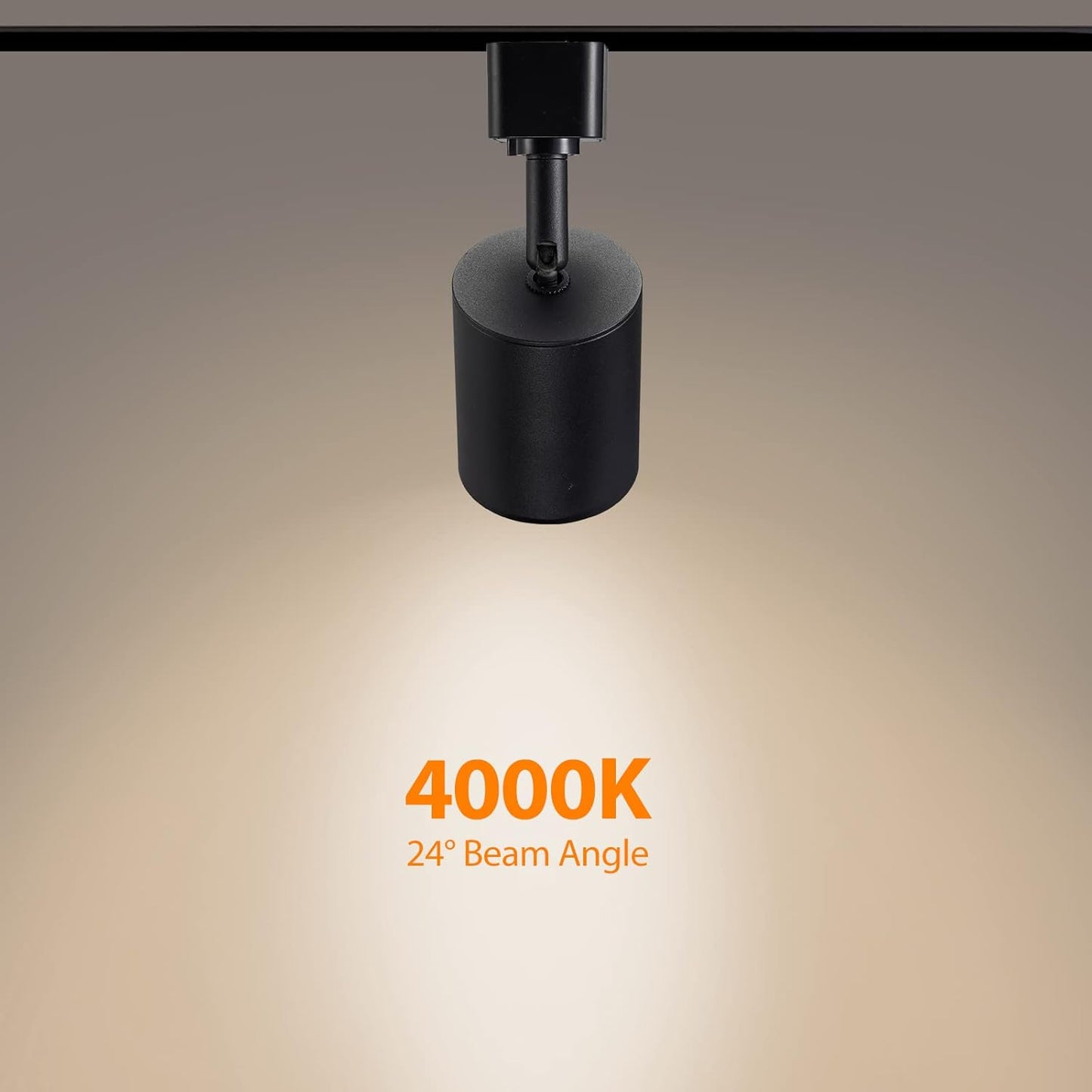 Vanoopee 16-Pack 10W Dimmable LED Track Lighting Heads H Type Track Light Replacement Fixtures Bright 4000K Neutral White Ceiling Spotlight for Accent Task Art, Flicker Free CRI90+ 24° 800Lm Black