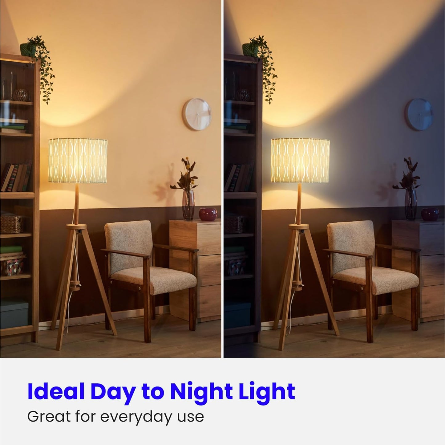 Feit Electric A19 LED Light Bulbs, 60W Equivalent, Non-Dimmable, 800 Lumens, E26 Standard Base, 2700K Soft White, 80 CRI, 10 Year Lifetime, Energy Efficient, 4 Pack, A800/827/10KLED/4