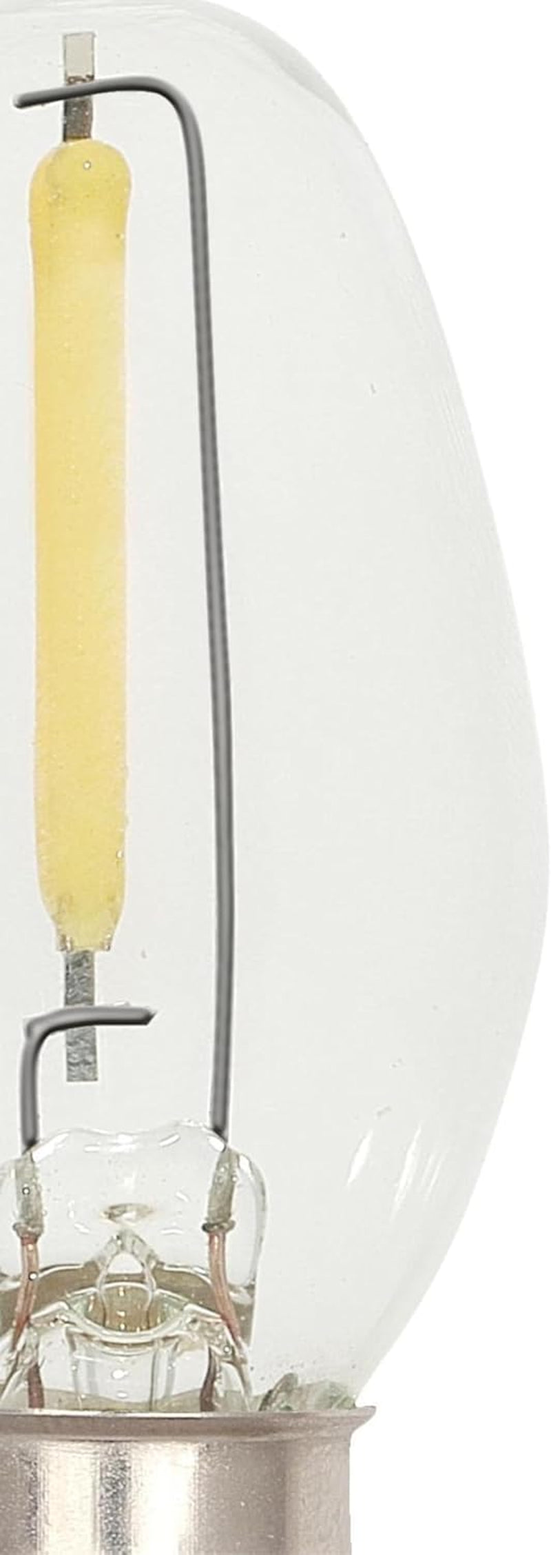 Westinghouse 5284000 0.4 Watt (4 Watt Equivalent) C7 Clear Filament LED Light Bulb, Candelabra Base, 2 Pack