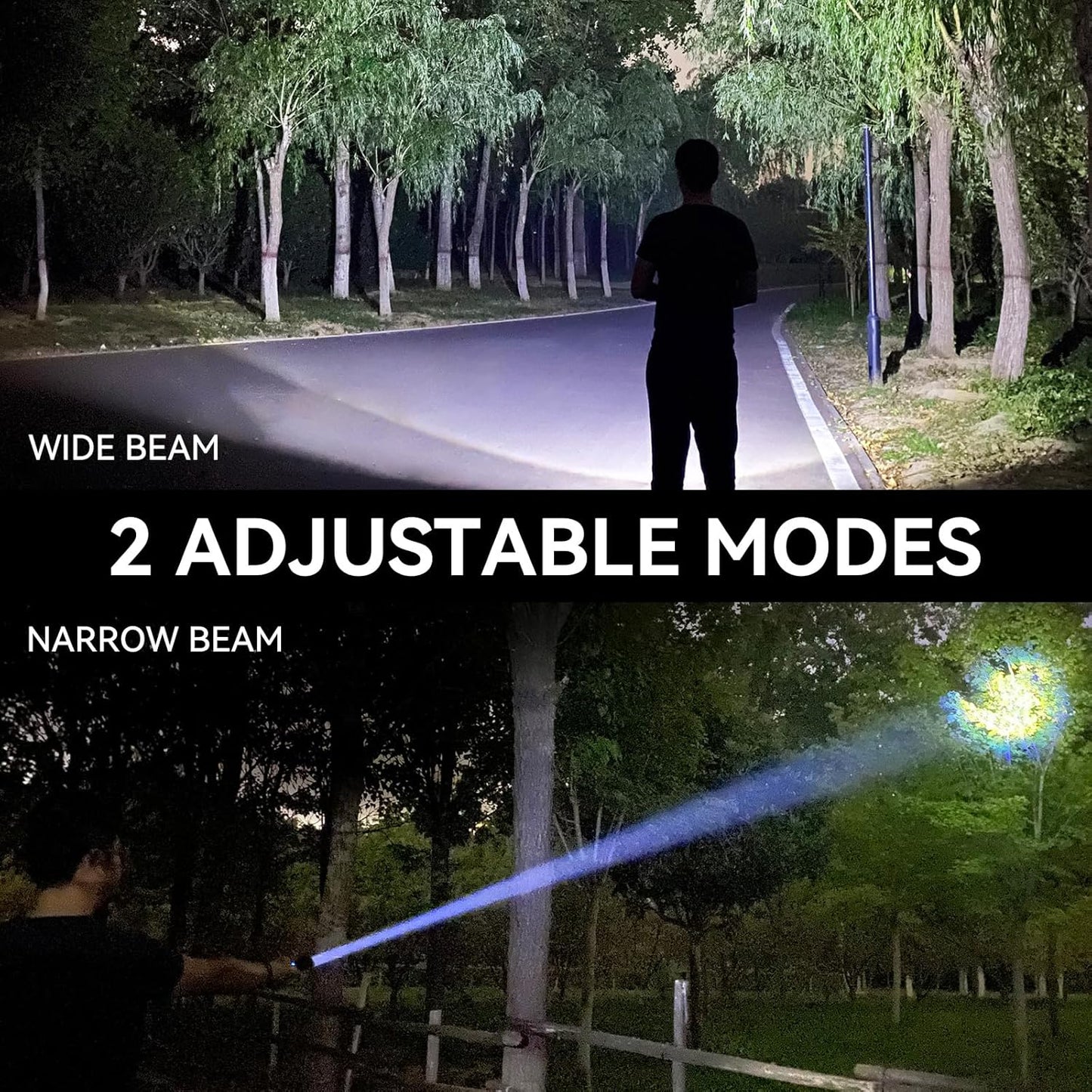 Rechargeable Flashlights 990,000 High Lumen, 2 Pack Super Bright LED Flashlight with 5 Modes, High Powered Flash Light for Home, Camping, Outdoor