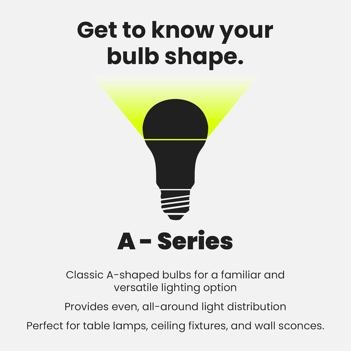 Feit Electric A19 LED Light Bulbs, 60W Equivalent, Non-Dimmable, 800 Lumens, E26 Standard Base, 2700K Soft White, 80 CRI, 10 Year Lifetime, Energy Efficient, 4 Pack, A800/827/10KLED/4