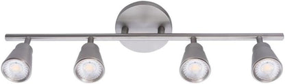 WAC Lighting, Solo 4 Light LED Energy Star Fixed Rail 3000K in Brushed Nickel