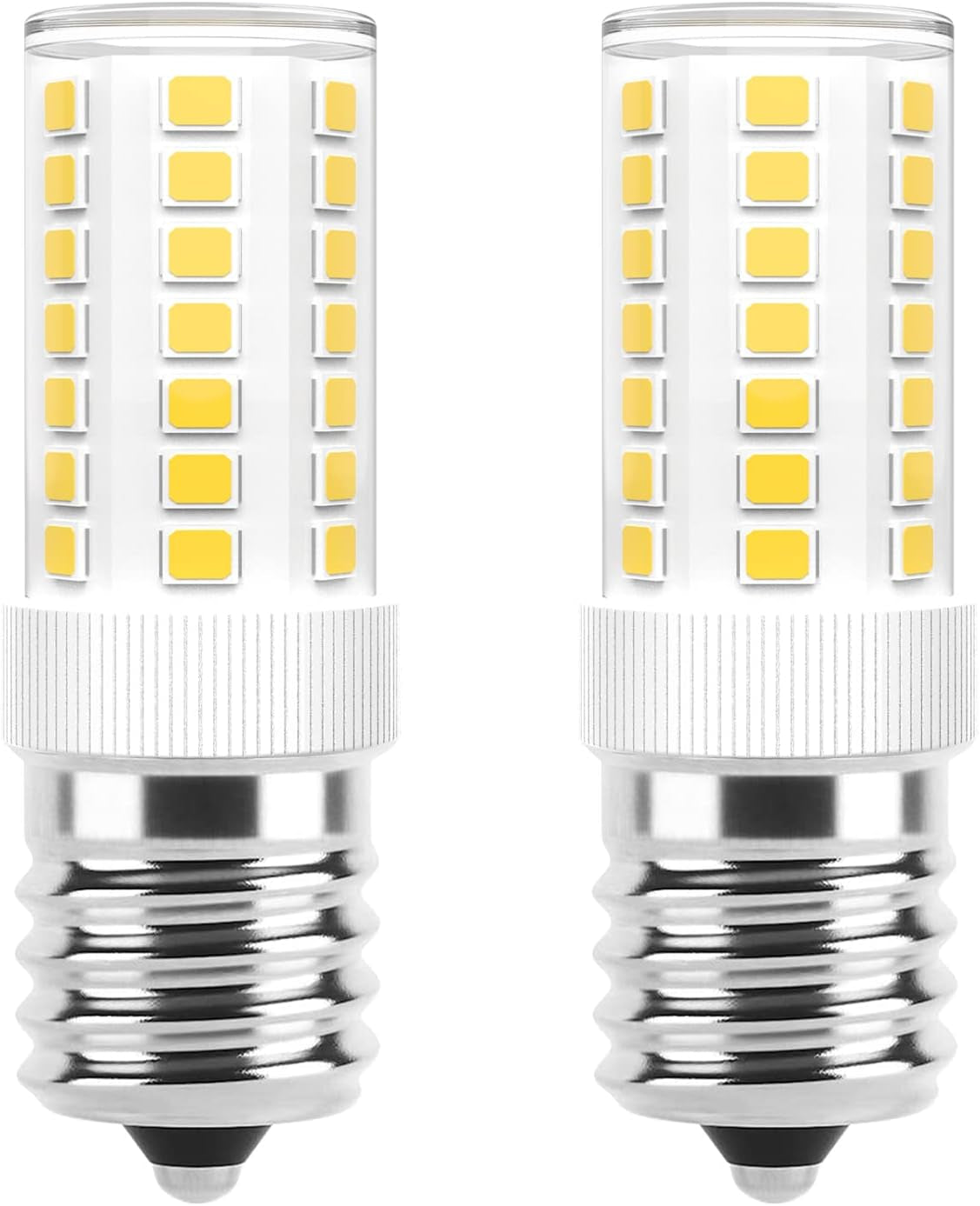 E17 LED Bulbs Dimmable 5W Microwave over Stove Bulb, 40W Incandescent Equivalent, Daylight White 6000K, Fit for Whirlpool Maytag GE Kenmore LG Microwaves, Replaces 8206232A 1890433 AP4512653, 2 Pack