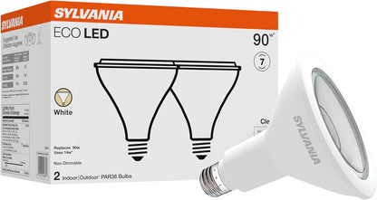 SYLVANIA ECO LED B10 Light Bulb, 40W=2.5W, 7 Year, 300 Lumens, Non-Dimmable, Clear, 2700K, Soft White - 6 Pack (40878)