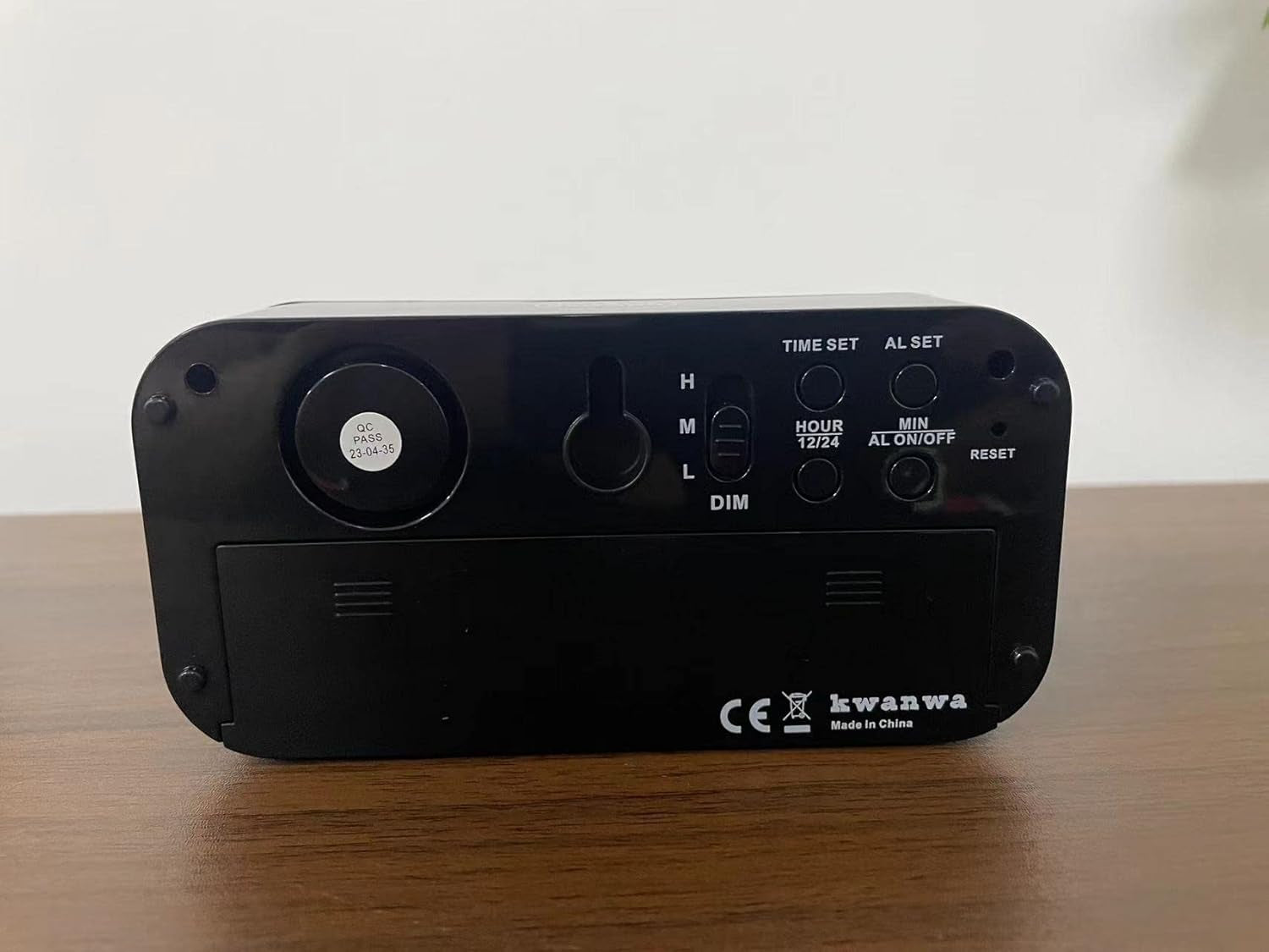 Alarm Clock, LED Digital Clock, Small Wall Clock, Battery Operated, Adjustable 3-Level Led Brightness, Dim Night Mode, 12/24Hr, Cordless, Constantly 1.2'' Digits Display for Bedroom/Travel,Easy to Set