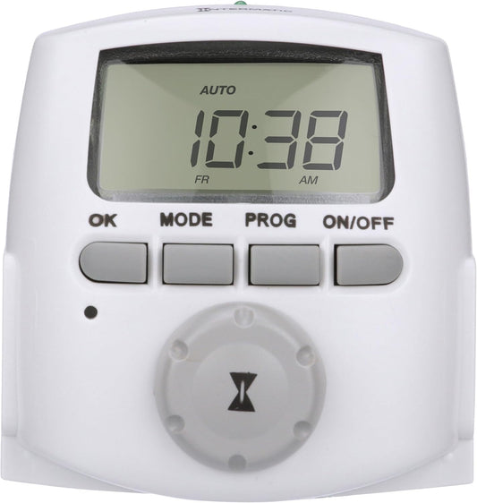Intermatic DT620 Heavy Duty Indoor Digital Plug-Intimer - Full 7-Day Programming Options - Timer for Lighting, Fans & Small Appliances