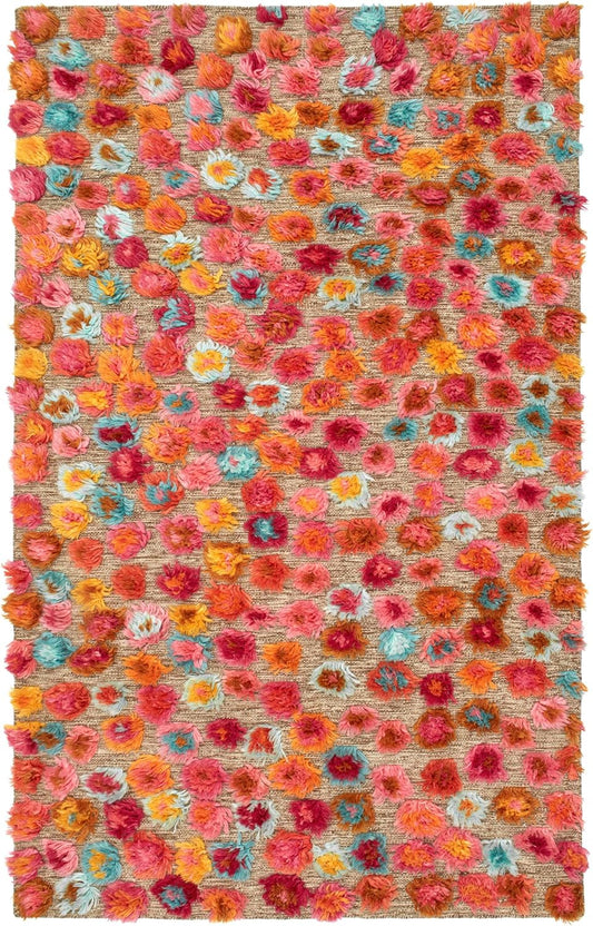 Dash & Albert Party on Hand Knotted Wool Rug, 2.5 X 8 Feet, Multi Graphic Pattern