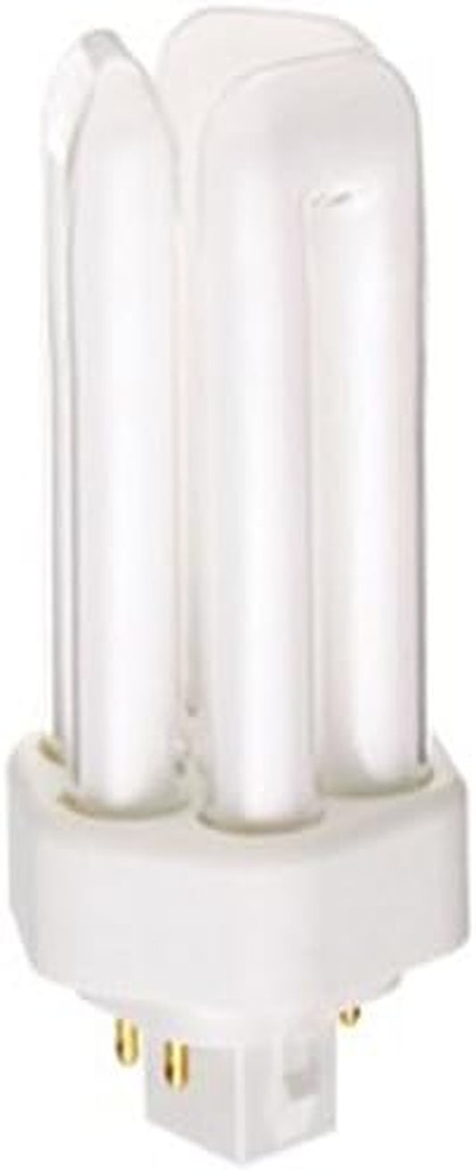 Sylvania 20877 (4-Pack) CF18DT/E/IN/835/ECO 18-Watt Triple Tube Compact Fluorescent Light Bulb, 3500K, 1164 Lumens, 82 CRI, T4 Shape, 4-Pin Gx24Q-2 Base