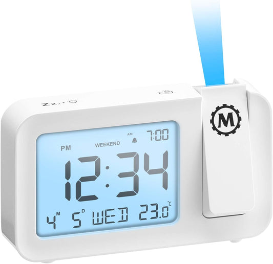 MARATHON Projection Clock with Large Display and Backlight