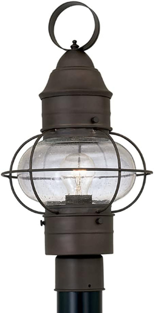 Designers Fountain Outdoor Lamp Post Light Fixture, Classic Rustic Finish, Weather Resistant, Exterior Lantern for Yard, Garden, Patio, Porch, Driveway, Walkway, Nantucket 1766-RT