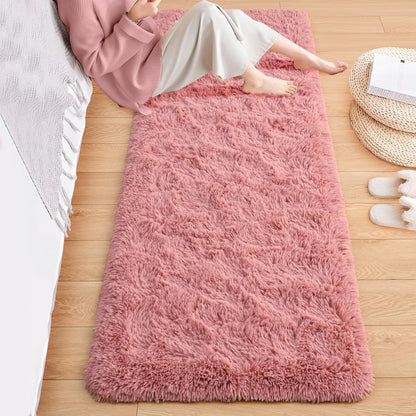 ISEAU Black Rug Super Soft Shaggy 4X6 Feet Rugs for Bedroom, Fluffy Area Rug for Living Room Floor Rug, Fuzzy and Comfy Carpet Nursery Shag Rug for Kids Boys Room Decor