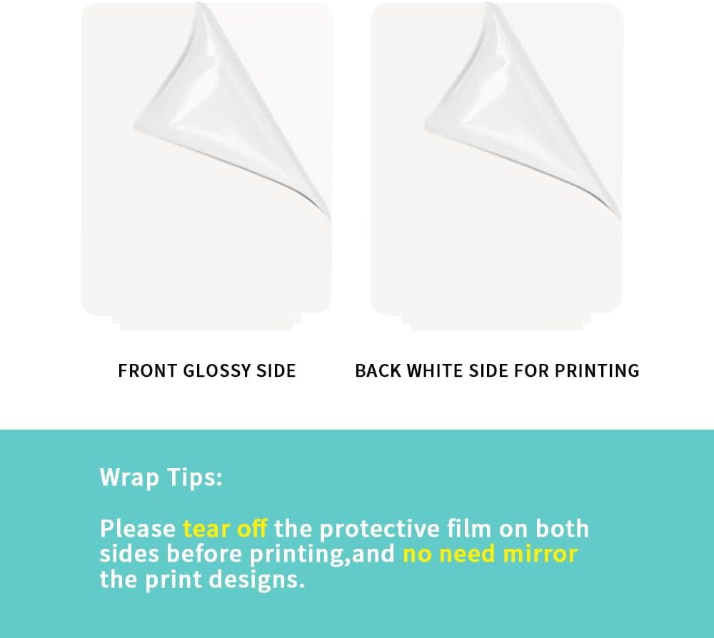 PYD Life 4 Pack Sublimation LED Acrylic Photo Frames Night Lights Blanks 6" X 8" with Warm Color Light,With Wood Stand for Heat Press Machine Printing