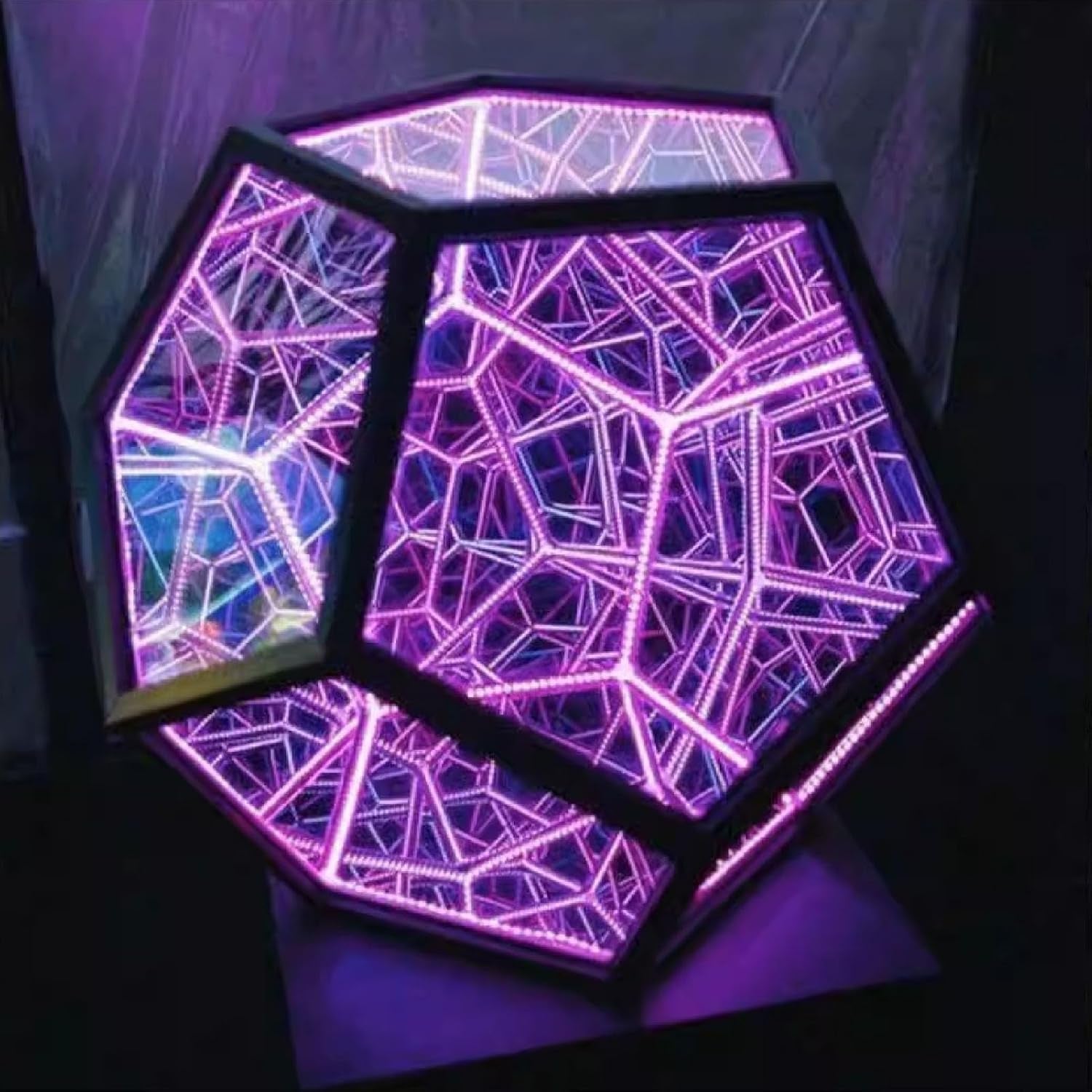 Acogedor Dodecahedron Light, USB 3D Cube Light, LED Desk Table Lamp Light Gaming Light, Ambient Night for Home Decoration