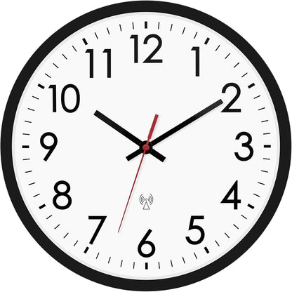 Lumuasky Wall Clock, Silent Non-Ticking 12 Inch Quartz Battery Operated round Analog Wall Clock for Classroom,School, Office, Living Room, Bedroom,Kitchen