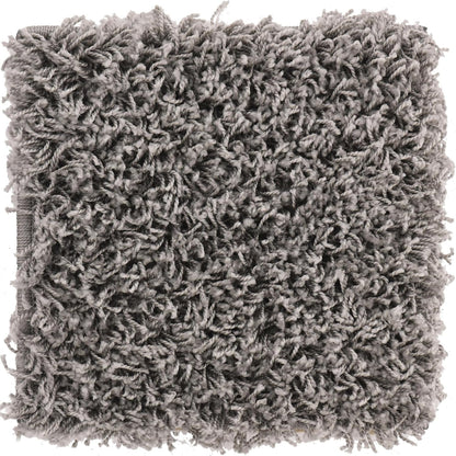 Unique Loom Solid Shag Collection Area Rug (8' X 11' Rectangle Cloud Gray)
