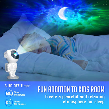 Astronaut Galaxy Projector for Bedroom, Star Projector Galaxy Light, Galaxy Light Projector, Night Light for Kids with Timer and Remote Control for Ceiling,Party,Game Room,Xmas New Year Gifts Ideas