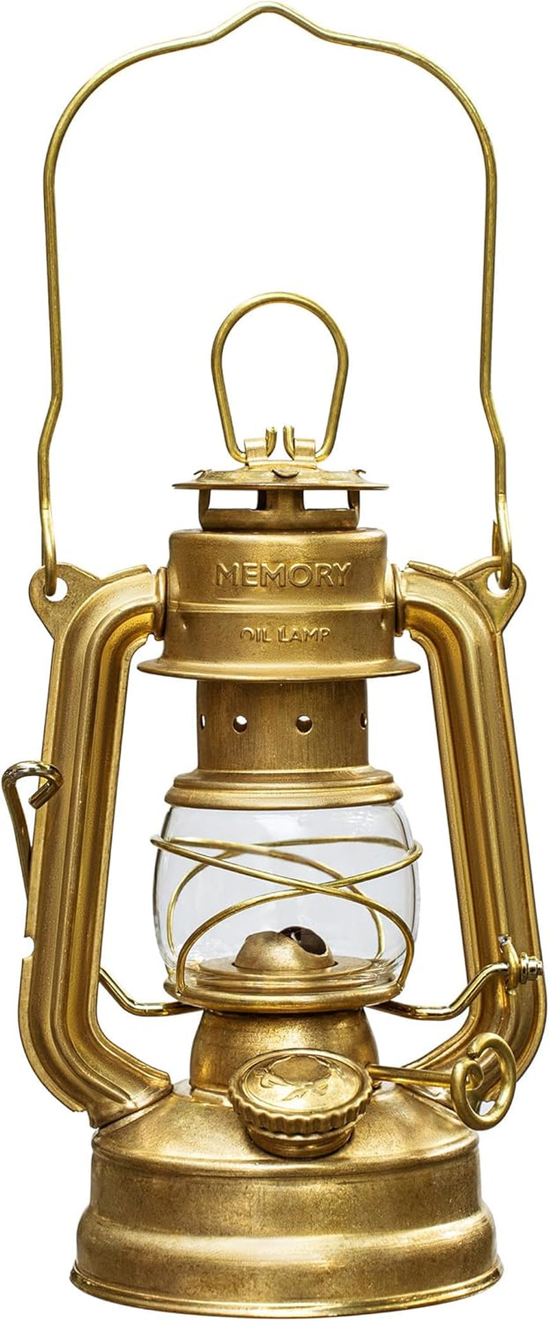 Vintage Oil Lamp, Waterproof Fuel Lantern with Carry Handle, for Outdoor Camping Hiking Patio Picnic, Hurricane