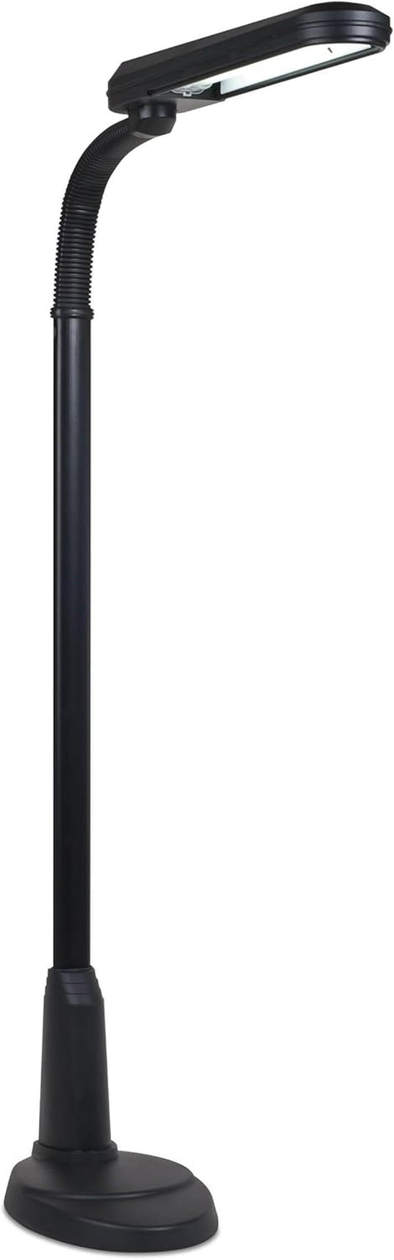Ottlite Tattoo Artist Standing Floor Lamp with Adjustable Neck - 24W Compact Fluorescent Lamp for Bright Natural Daylight - Multiuse Design Is Perfect for Illuminating Tattooing Work Areas