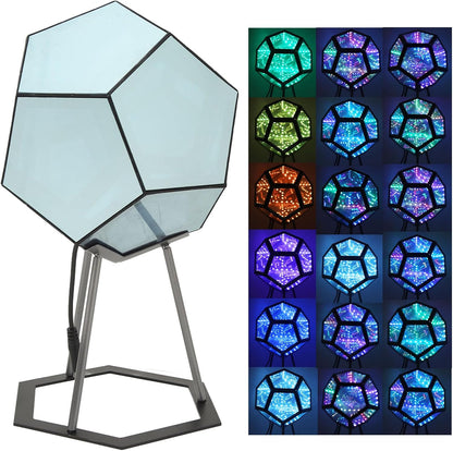 Acogedor Dodecahedron Light, USB 3D Cube Light, LED Desk Table Lamp Light Gaming Light, Ambient Night for Home Decoration