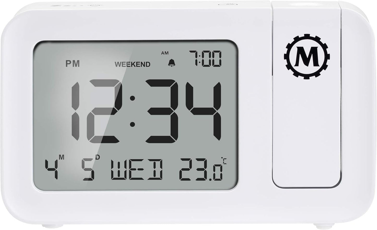 MARATHON Projection Clock with Large Display and Backlight