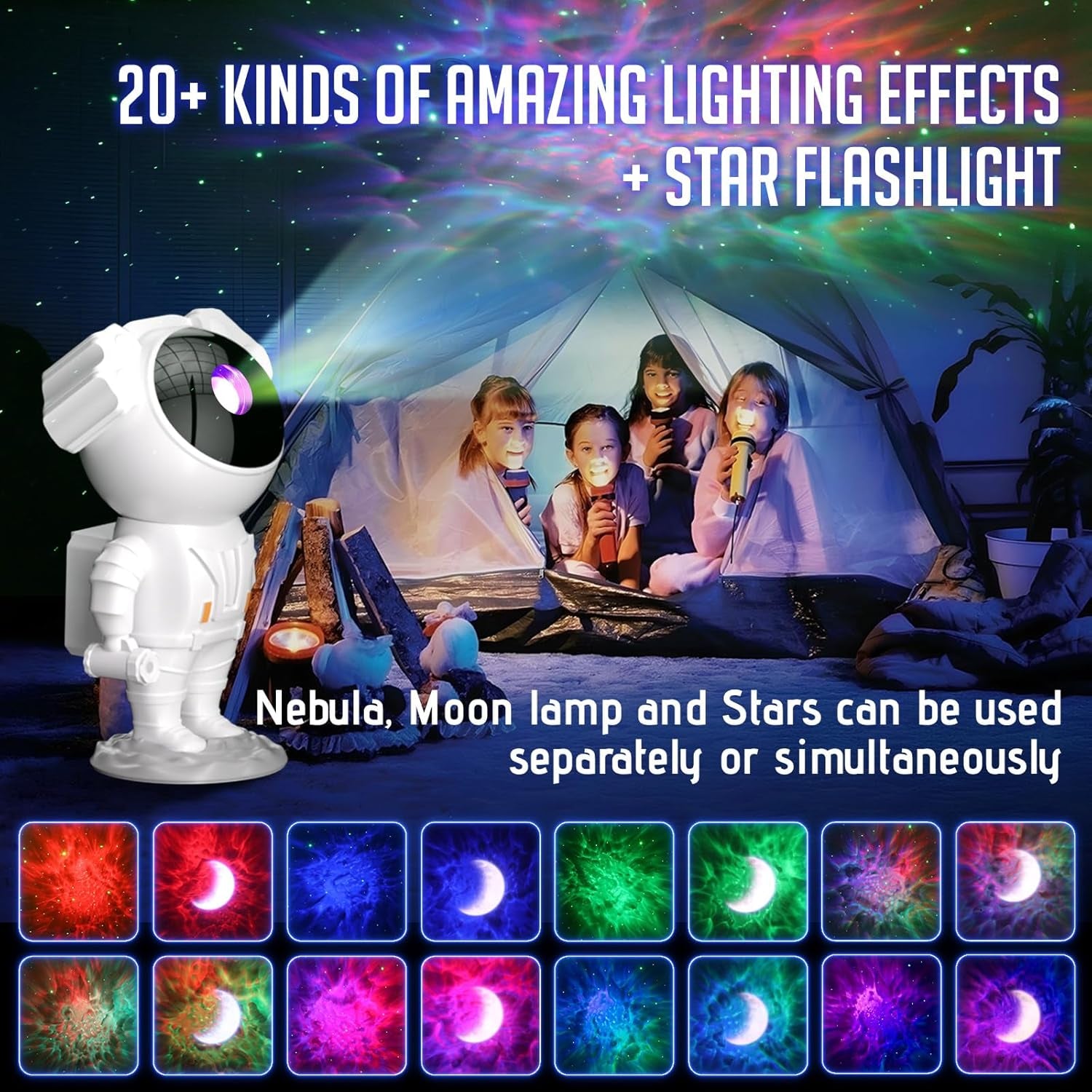 Astronaut Galaxy Projector for Bedroom, Star Projector Galaxy Light, Galaxy Light Projector, Night Light for Kids with Timer and Remote Control for Ceiling,Party,Game Room,Xmas New Year Gifts Ideas