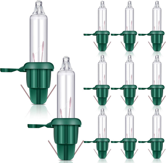 Mudder 240 Pieces Replacement Christmas Tree Light Bulbs 2.5V 0.425W LED Christmas Replacement Bulbs Incandescent String Light Replacement Bulbs for Prelit Xmas Tree Indoor Outdoor Decor (Clear)