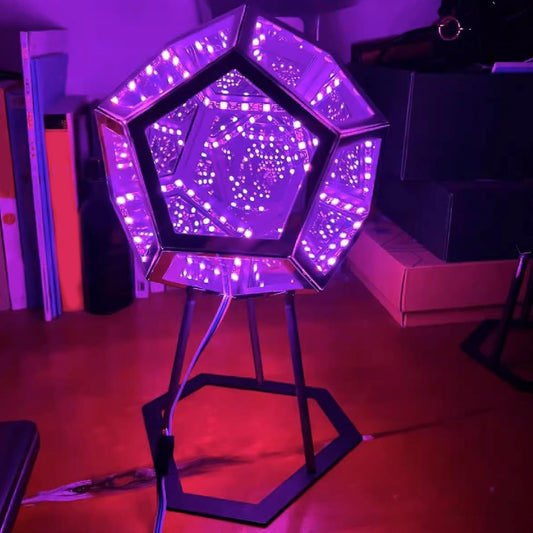 Acogedor Dodecahedron Light, USB 3D Cube Light, LED Desk Table Lamp Light Gaming Light, Ambient Night for Home Decoration