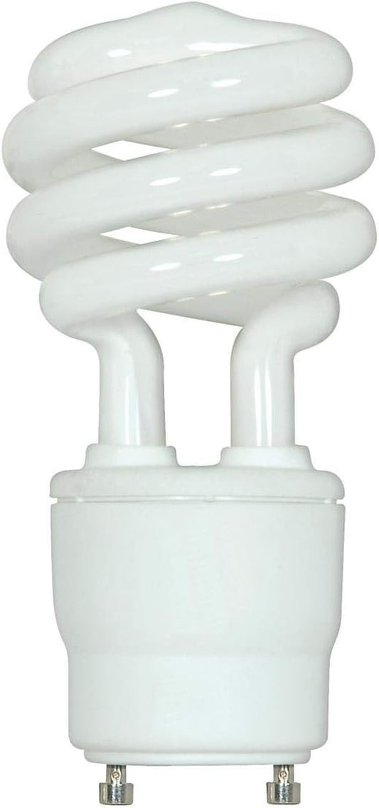 (6-Pack) Satco S8209 18-Watt 4100K GU24 Base Mini Spiral Compact Fluorescent Lamp, 75W Equal