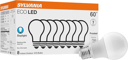 SYLVANIA ECO LED B10 Light Bulb, 40W=2.5W, 7 Year, 300 Lumens, Non-Dimmable, Clear, 2700K, Soft White - 6 Pack (40878)