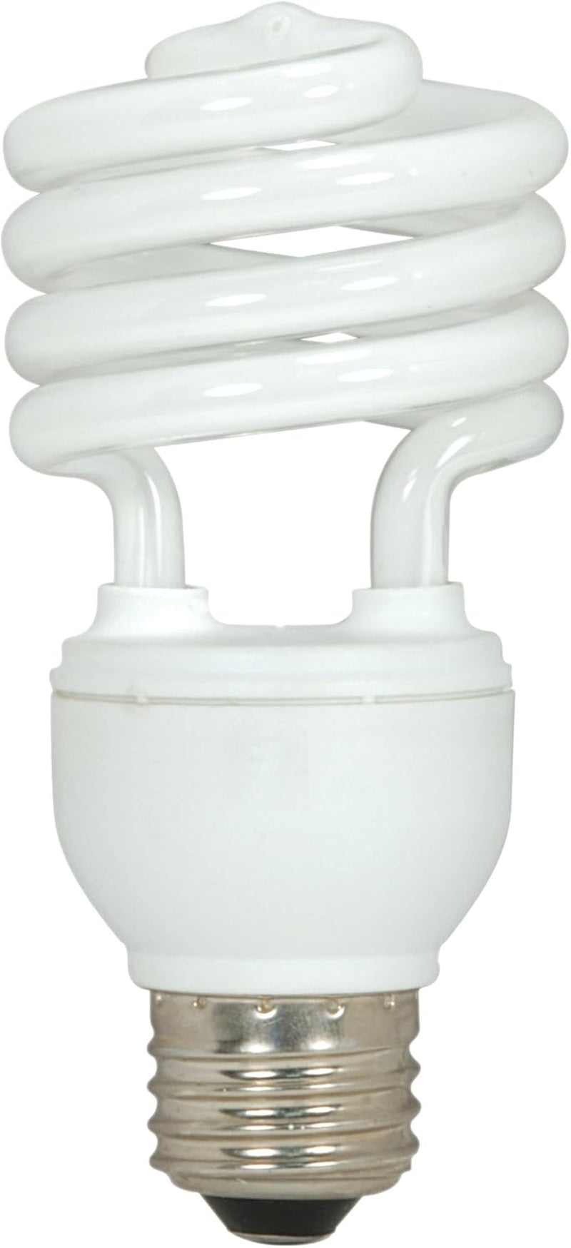 Satco S6271 18W T2 Ultra Mini Spiral Compact Fluorescent (CFL) Light Bulb, 18T2, White, 3 Count