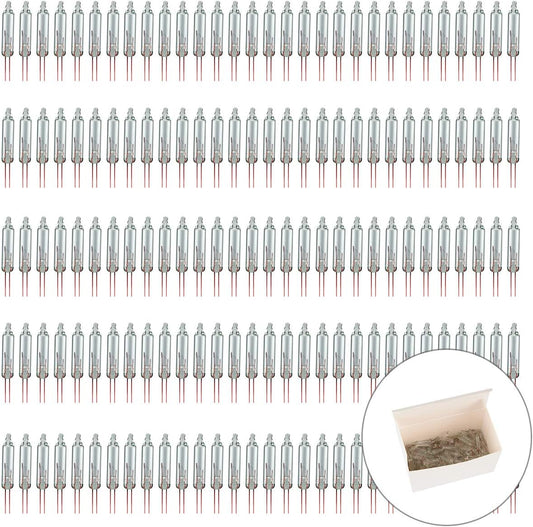 Christmas Replacement Mini Light Bulbs 2.5 V 0.17 a Clear Glass Bulbs for Christmas Trees Incandescent Lights | 150 Pcs