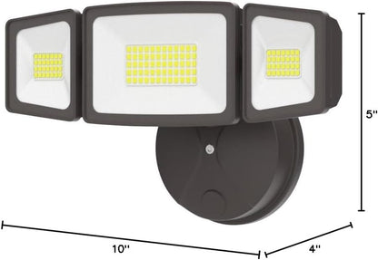 Onforu 2 Pack 60W Flood Lights Outdoor, 6000LM LED Flood Light Outdoor Switch Controlled, IP65 Waterproof Outdoor Flood Light Fixture with 3 Adjustable Heads, 6500K Security Light for Eave Garage Yard