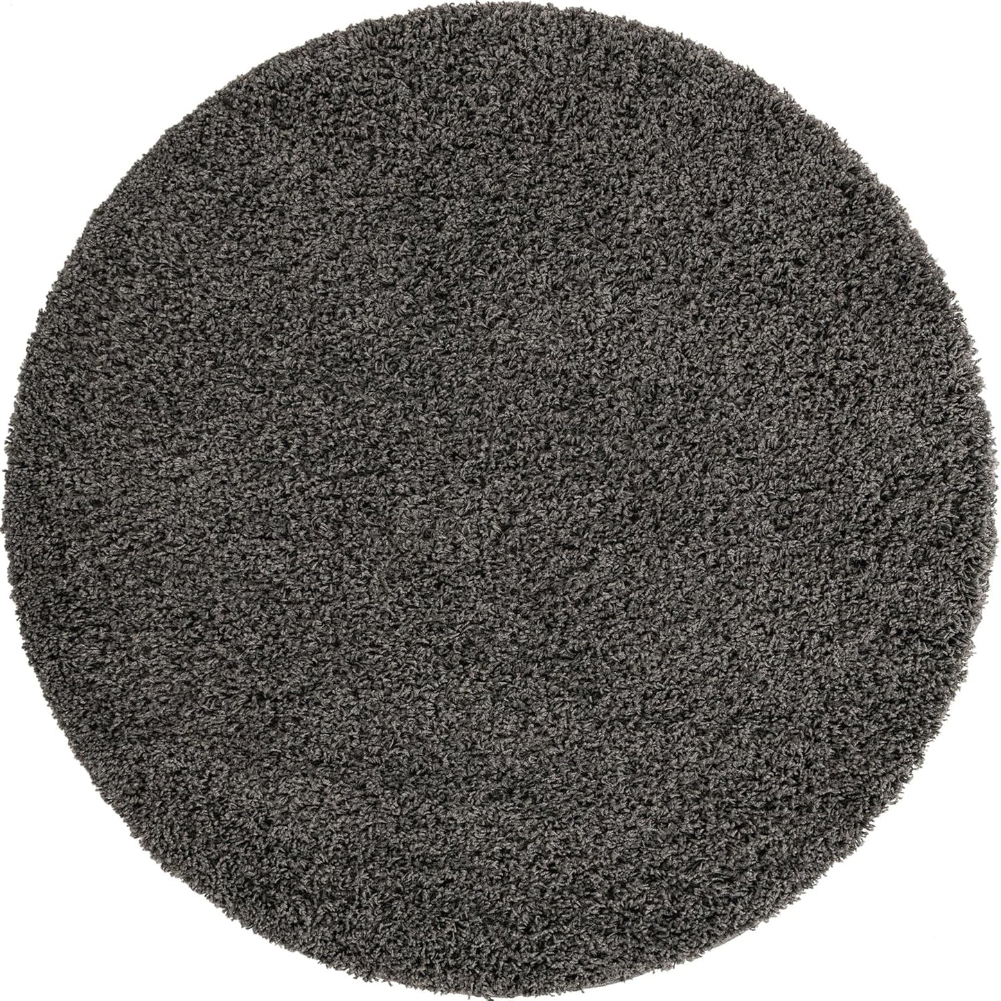 Unique Loom Solid Shag Collection Area Rug (8' X 11' Rectangle Cloud Gray)